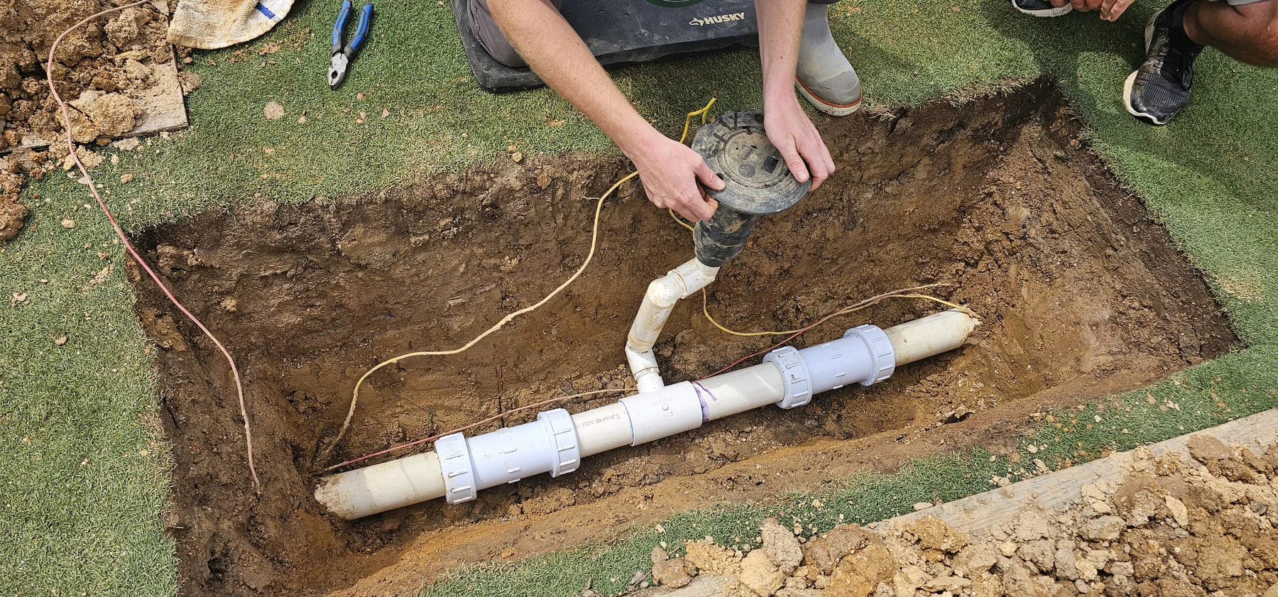Irrigation head connection