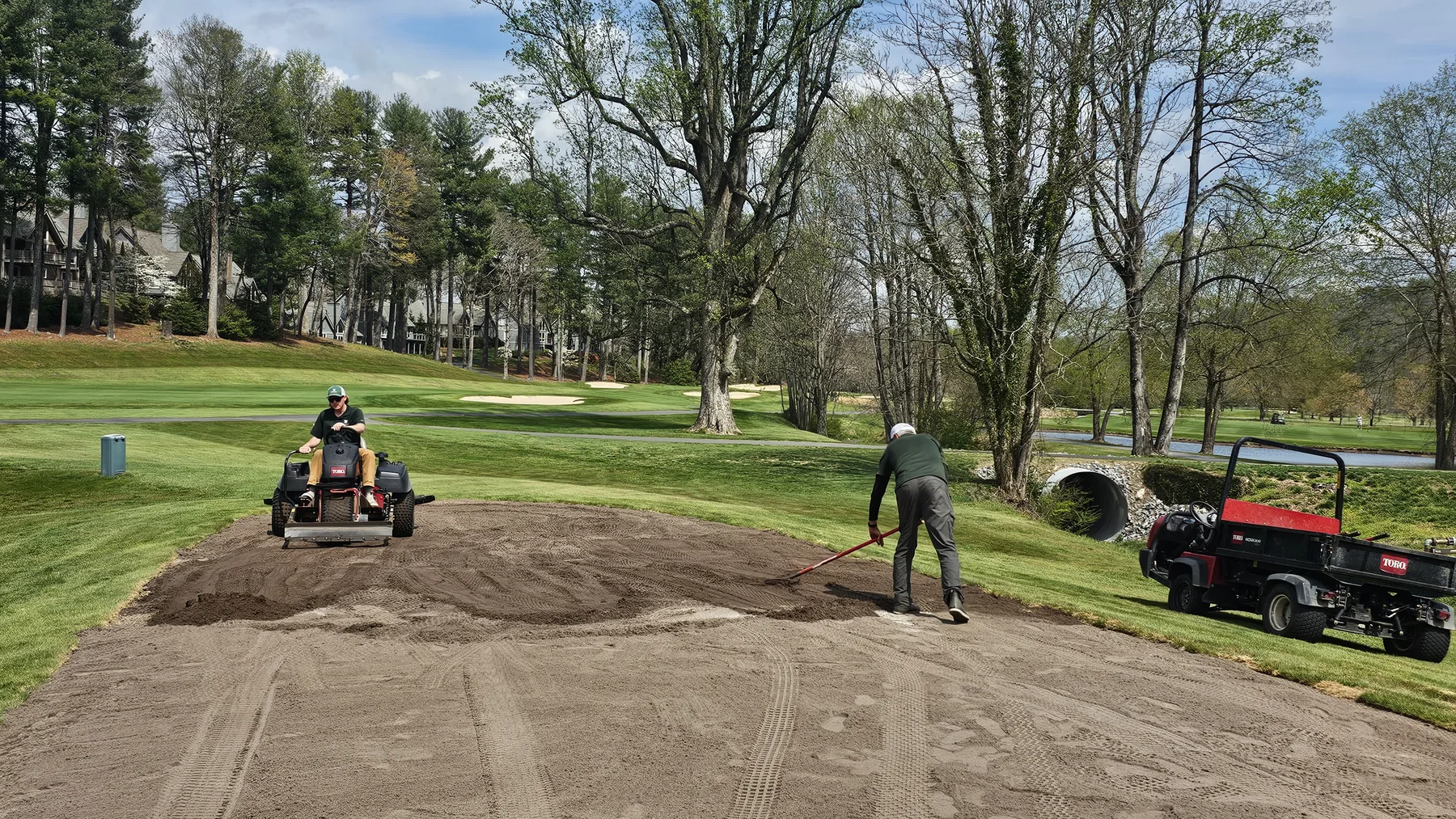 Crew final raking